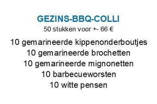 Afbeelding van Gezinsbarbecuecolli (zie info)