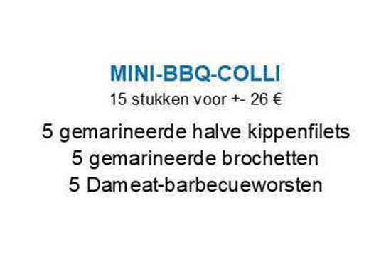 Afbeelding van Minibarbecuecolli (zie info)