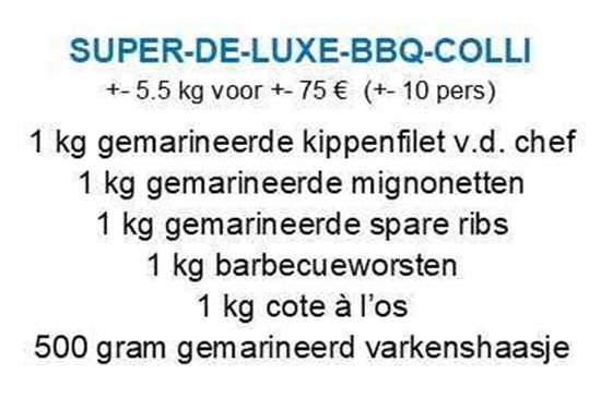 Afbeelding van Super de Luxe barbecuecolli (zie info)